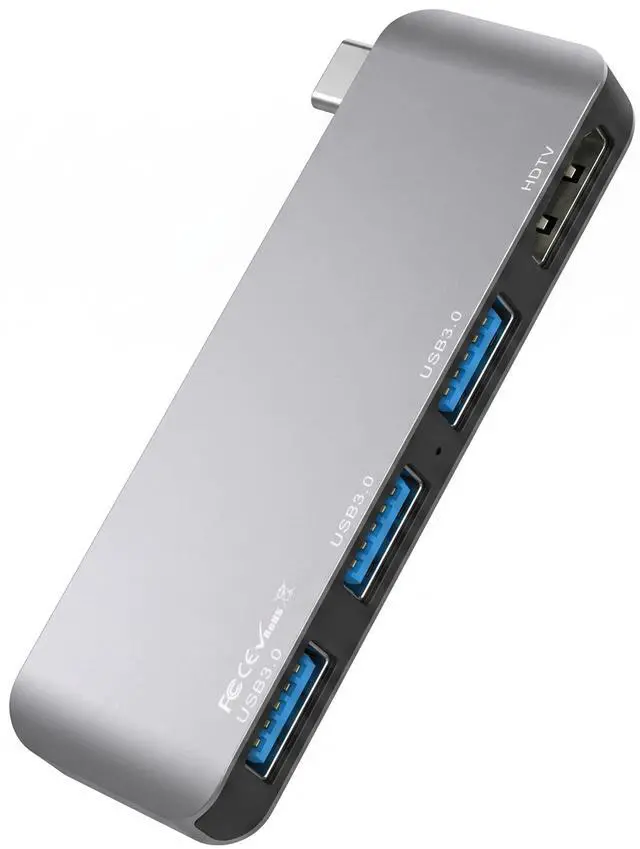 Main image of USB C Hub for MacBook Neo Pro Air, 4-in-1 mac Dock with 4K HDMI Adapter, 3 USB A 5Gbps Data Ports for MacBookPro 13 Inch, Air M4/M5, and More, Type c Extender for Office Laptop, Meetings, Travel&Home