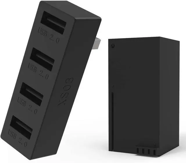 Main image of 4 Ports USB Hub 2.0 for Xbox Series X, High Speed USB Hub Splitter Expansion Adapter Compatible with Xbox Series
