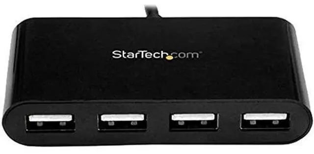 Alt view image 2 of 4 - 4-Port USB-C Hub - USB-C to 4x USB-A Hub Adapter - Mini USB 2.0 Hub - Bus-powered USB Type-C Port Expander (ST4200MINIC)