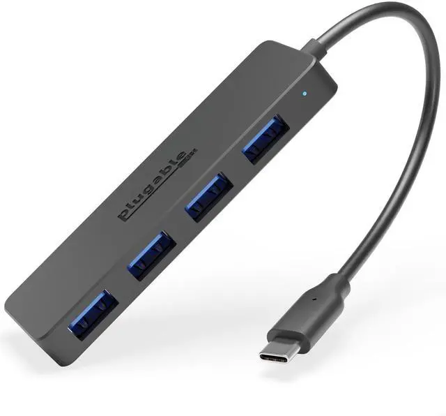 Main image of USB C to USB Adapter Hub, 4 Port USB 3.0 Hub, USB Splitter for Laptop, Compatible with Windows, MacBook Pro/Air, iPad Pro, Surface Pro, Chromebook, Linux, Android, Charging Not Supported