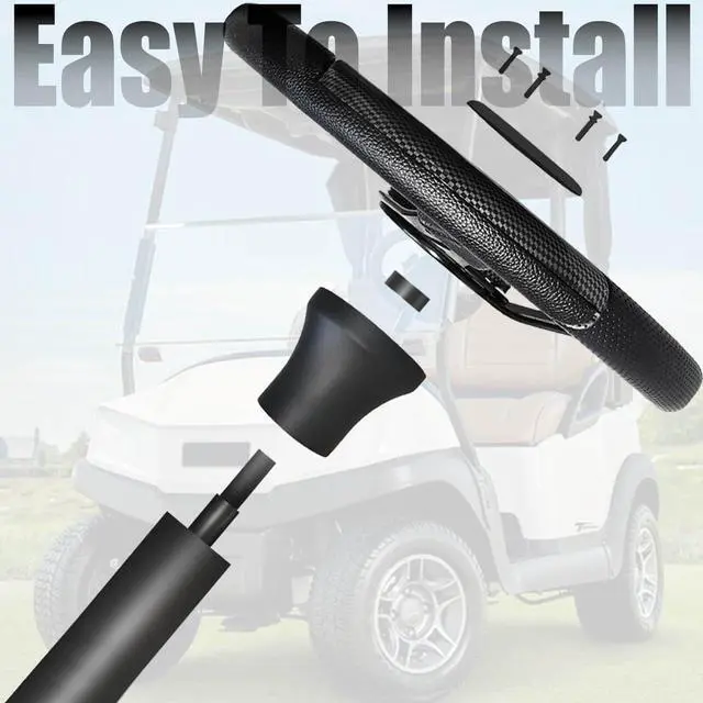 Alt view image 6 of 7 - Club Car Precedent Golf Cart Steering Wheel Adapter Hexagon Shape Fit for Club Car Precedent/Tempo/Onward Golf Carts Mounting Hub Durable Aluminum, Fits 5/6 Hole Golf Cart Steering Wheel