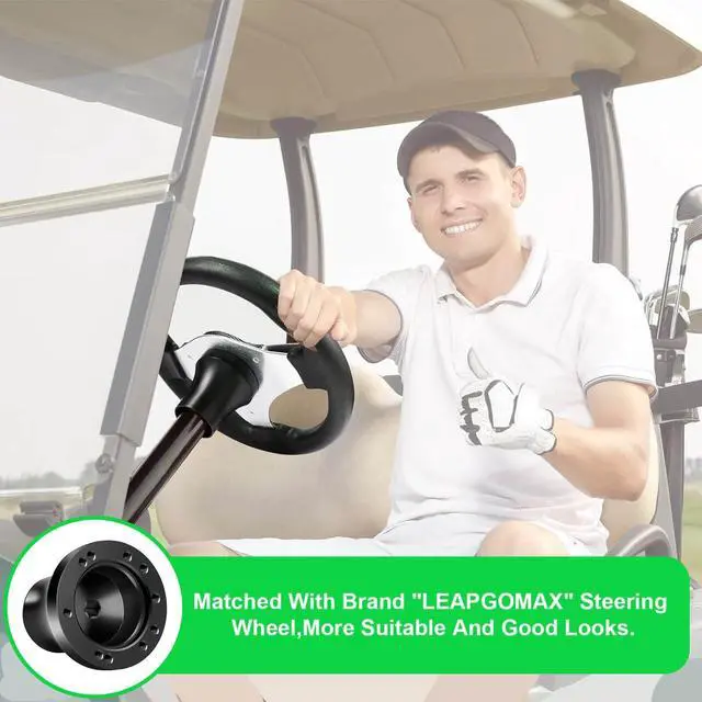 Alt view image 7 of 7 - Club Car Precedent Golf Cart Steering Wheel Adapter Hexagon Shape Fit for Club Car Precedent/Tempo/Onward Golf Carts Mounting Hub Durable Aluminum, Fits 5/6 Hole Golf Cart Steering Wheel