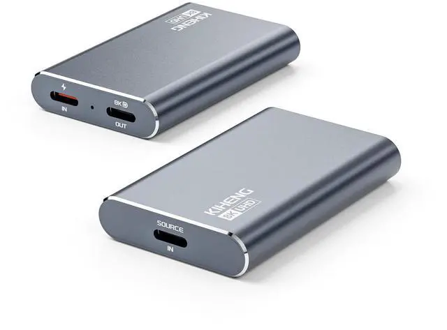 Alt view image 2 of 7 - USB C to AR Glasses Adapter, Power for Xreal/Viture/RayNeo/Rokid AR Glasses While Charging for Steam Deck,ROG Ally,Switch 2,DJI RC 2,iPhone 15-17 or Android Phone,Compatible 8K 30Hz/4K 144Hz
