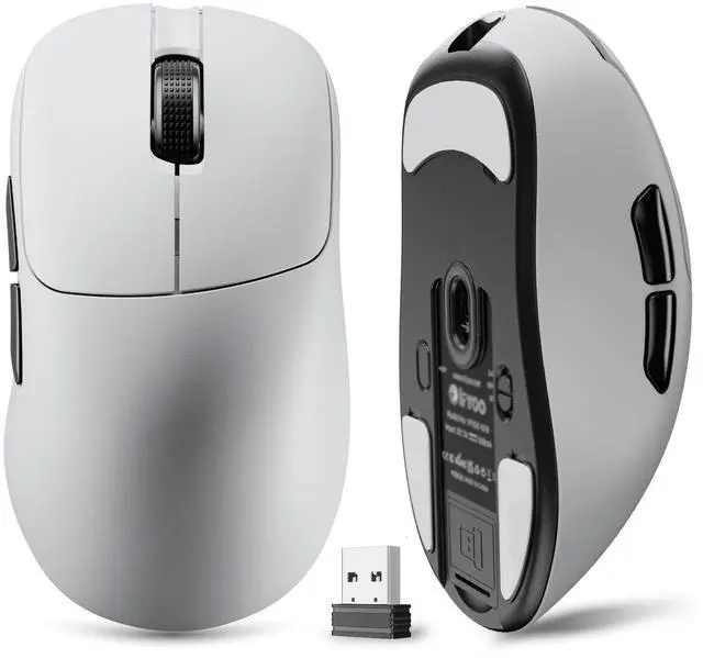 Main image of G18 2.4G/BT/Wired Tri-Mode 8K Wireless Gaming Mouse, Right-Handed Ergonomic Design, PAW3395 Sensor, 58g Lightweight, 8000 Polling Rate, 26K DPI, 5 Programmable Buttons, with Nano Wireless Receiver