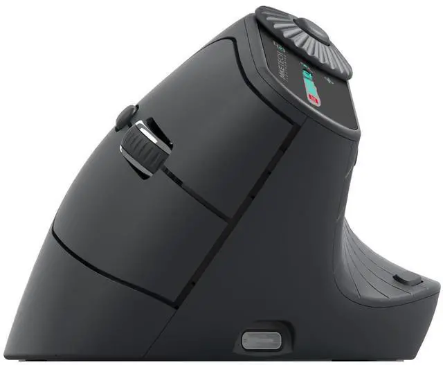 Main image of Vertical Ergonomic Mouse 2.4G Wireless BT Task Window Switching and Horizontal Scrolling,Adjustable DPI, Lightweight for Laptop,Desktop,PC,MacBook, Black (MKE 604)