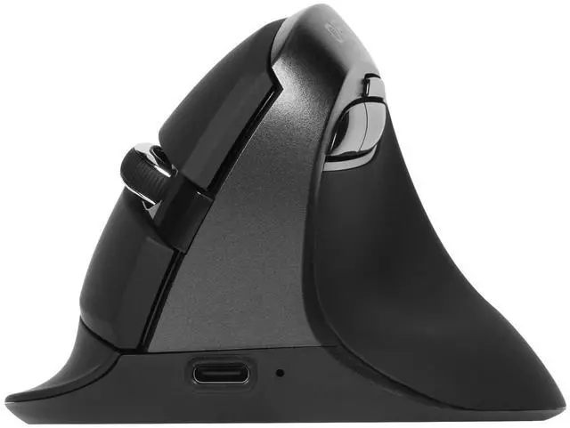 Main image of Wireless Ergonomic Mouse, Vertical Mouse for Small Hands, Silent Click Ergo Mouse, Up to 4000 DPI, 6 Buttons, Rechargeable, 2.4G/BT 5.2 Dual-Mode, Compatible with Laptop/PC (M618MINI-Iron Gray)