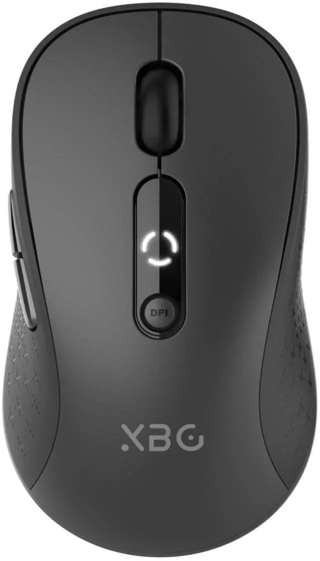 Main image of B15 Tri-Mode Wireless Mouse, Bluetooth 5.0/4.0 & 2.4G, 5 Adjustable DPI, Type-C Rechargeable with 3-Level Battery Indicator, Ergonomic Silent Design for Office/Laptop/Travel