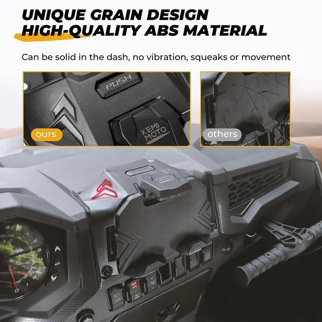 Alt view image 4 of 7 - Electric Device GPS Mount Storage Box Compatible with 2019-2023 Polaris RZR XP 1000 XP Turbo Accessories RZR Tablet Mount Phone Bracket Extra Space Adjustable Navigation Tablet Holder
