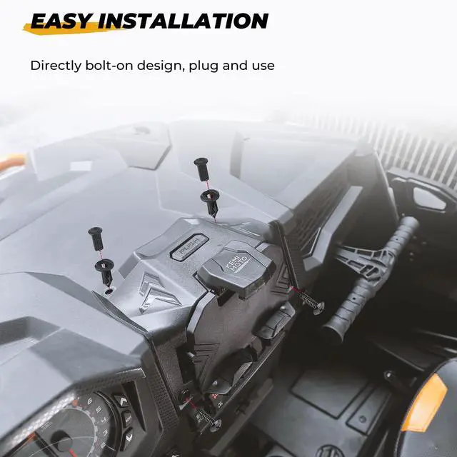 Alt view image 7 of 7 - Electric Device GPS Mount Storage Box Compatible with 2019-2023 Polaris RZR XP 1000 XP Turbo Accessories RZR Tablet Mount Phone Bracket Extra Space Adjustable Navigation Tablet Holder