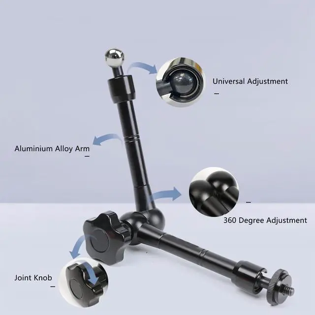 Alt view image 4 of 6 - Multi-Scene Universal Tablet Holder 360° Adjustable Mount for Treadmills, Exercise Bikes, Strollers, Wheelchairs, Golf Carts & More, with Secure Clamp for 4.712.9" Tablets & Phones