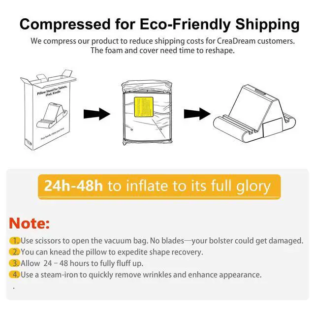 Alt view image 6 of 7 - Tablet Pillow Stand, Soft Pillow Pad for Lap, Tablet Holder Dock for Bed with 3 Viewing Angles, Pocket, Stylus Mount, Compatible with iPad Pro 13, 10.5, 9.7 Air, Mini, Galaxy Tab, E-Reader