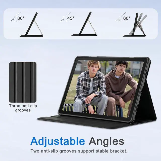 Alt view image 4 of 7 - Case for Samsung Galaxy Tab A11+ Plus 11 2025, Multi-Viewing Angles, All New PU Leather Folio Stand Cover with Auto Sleep Wake Feature for Samsung Galaxy Tab A11+ Tablet 11-inch, Navy Blue
