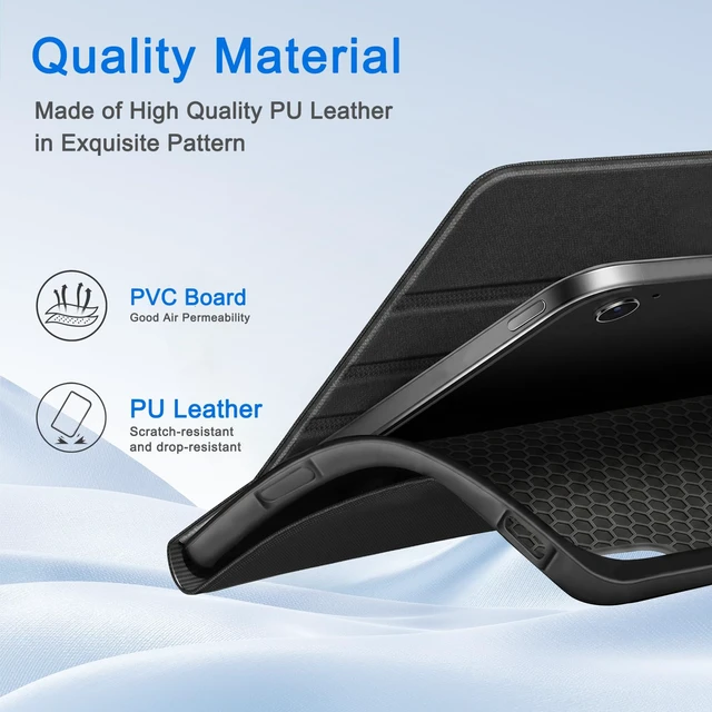 Alt view image 5 of 7 - Case for Samsung Galaxy Tab A11+ Plus 11" 2025,Black | Multi-Viewing Angles, All New PU Leather Folio Stand Cover with Auto Sleep Wake Feature for Samsung Galaxy Tab A11+ Tablet
