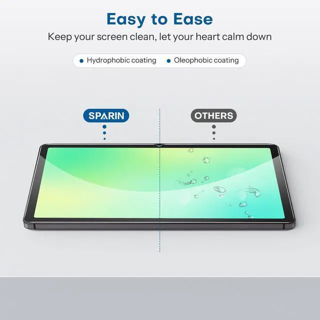 Alt view image 6 of 7 - 3 Pack Screen Protector for Samsung Galaxy Tab A11 Plus (A11+)/A9 Plus (A9+) 5G 11 Inch 2025/2023, Case Friendly Tempered Glass Tablet Film, Anti Scratch, (SM-X230/X235/X236B/X210/X216/X218)