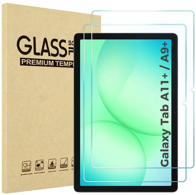 Main image of 2 Pack Screen Protector for Galaxy Tab A11 Plus 2025 / Tab A9 Plus 11 Inch 2023, HD Tempered Glass 9H Film Guard for Tab A11+ / A9+ 5G 11"