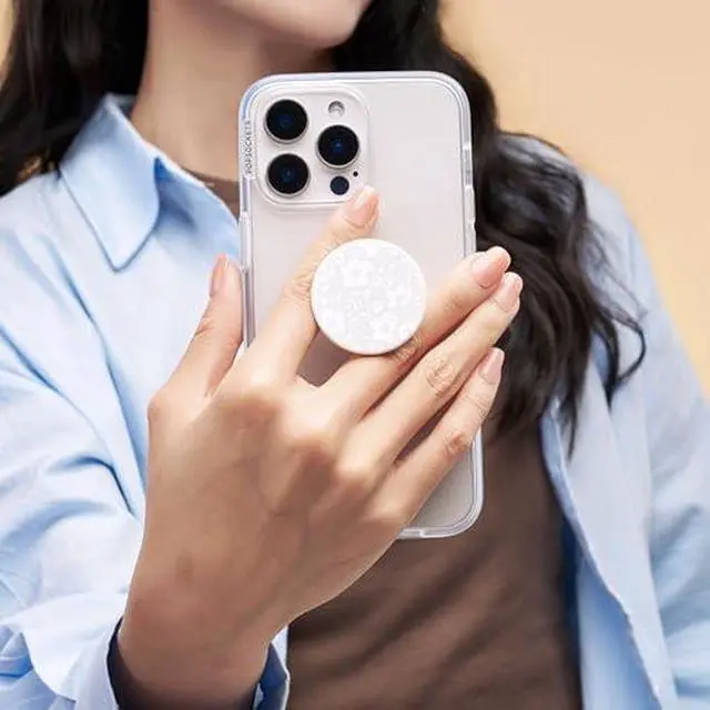 Alt view image 6 of 7 - Adhesive Phone Grip, Holder, Phone Stand, Flower - Blanc Fresh