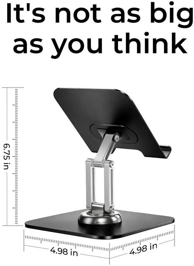 Alt view image 7 of 7 - for iPad Stand Holder Adjustable Tablet Stand for Desk, 2026 Kids for iPad Accessories Rotating Display Stand PC Office Accessories for Desk Women Gifts Kindle Tablet PS Switch iPhone 11"-4.7"