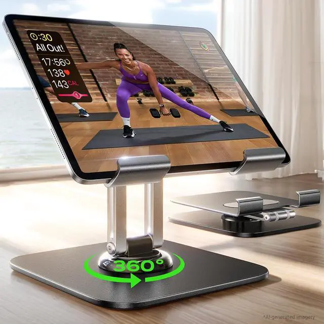 Main image of for iPad Stand Holder Adjustable Tablet Stand for Desk, 2026 Kids for iPad Accessories Rotating Display Stand PC Office Accessories for Desk Women Gifts Kindle Tablet PS Switch iPhone 11"-4.7"