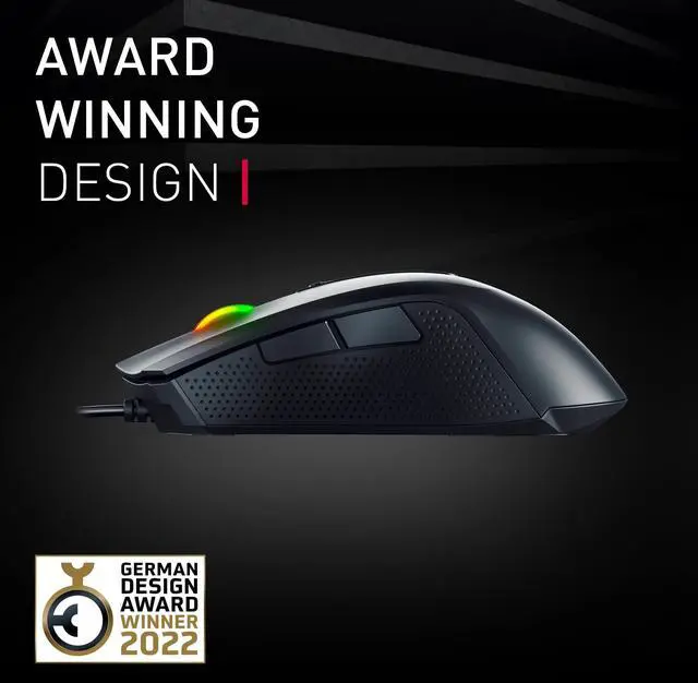 Alt view image 3 of 7 - MC 2.1 Wired Gaming Mouse RGB Lighting with Programmable Buttons and User Profiles. Fits in Your Hand. Right Handed. 5000 DPI Pixart Sensor. Black