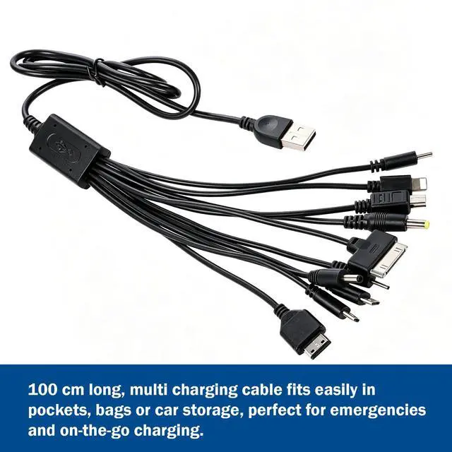 Alt view image 2 of 7 - Etigood 10 in 1 Multi Universal USB Charging Cable | Charging Only, No Data Transfer, Compatible with Multiple Cell Phones Speaker MP3 Player & More