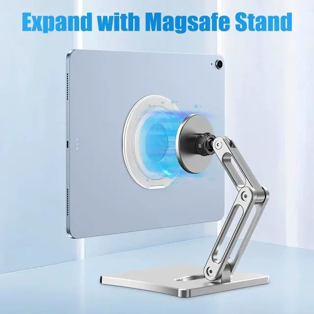 Alt view image 4 of 7 - Universal Tablet Mount Holder Stand for iPad Pro Air Mini, Silver