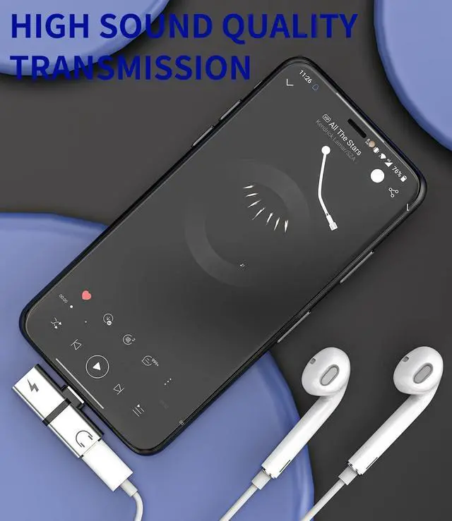 Alt view image 5 of 7 - Lightning Jack Headphone for Apple (2Pack) AUX Cable Earphones Charger Accessories for iPhone 14 13 12 11 Pro Max 7 8 Plus X SE XS XR for iPad Air Splitter Portable Travel Office Laptop Tablet Daily