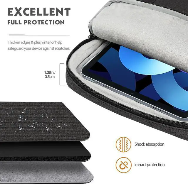 Alt view image 3 of 7 - 10-13 Inch Tablet Sleeve Bag Carrying Case with Multiple Pockets