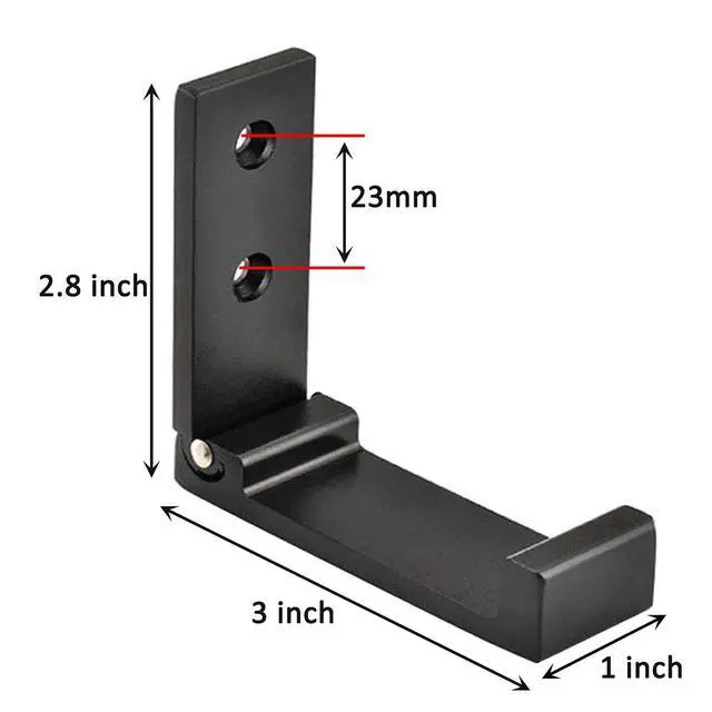 Alt view image 5 of 7 - Folding Coat Hooks, Foldable Wall Hooks for Hanging Aluminum Alloy Cloth Hanger Coat Hanger Headphones Holder Headset Wall Hanger Hook- Pack of 4