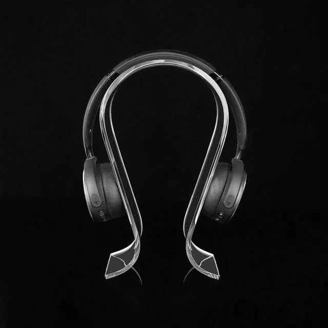 Alt view image 4 of 6 - Clear Omega Headphone Stand for On-Ear Headphone, Gaming Headset Stand, Desk Display Hanger, Compatible with Bose, Marshall, Jabra, JBL, ATH, Sony, AKG, Sennheiser Headset (Clear)