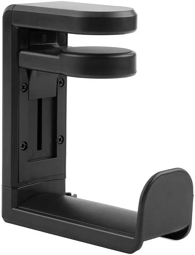 Alt view image 2 of 7 - Rotating Headphone Stand, No-Drill 360° Rotating PC Gaming Headset & Controller Holder, Under Desk Hanger with 360 Degree Swivel & Cable Clip Organizer