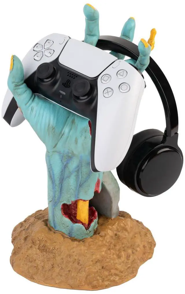 Main image of Gaming Controller Holder One More Life | Controller Holder Figure | Headphone Stand & Controller | Gaming Accessories for Desk | Gamer Gifts | Halloween Decorations