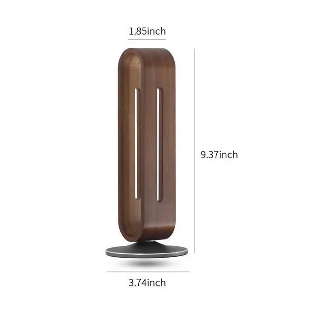 Alt view image 5 of 5 - Headphone Stand for Desk,Bright Stone Wood Headset Holder Bamboo & Aluminum Earphone Stand for All Headphones (Grey)