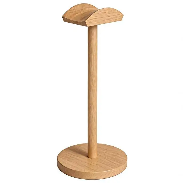 Main image of Headphone for Desk Hanger Holder Organizer Keeper Racks Storage Mount Gaming Headset Stand Premium Functional Craftmanship Headset Stand (Wood Tone)