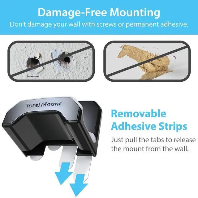 Alt view image 3 of 6 - Gaming Headset Hanger Includes Removable Adhesive Strips for Easy, Damage-Free Wall, Desk, or PC Mounting (Black Headphone Hook with Premium Silicone Cradle One Pack)