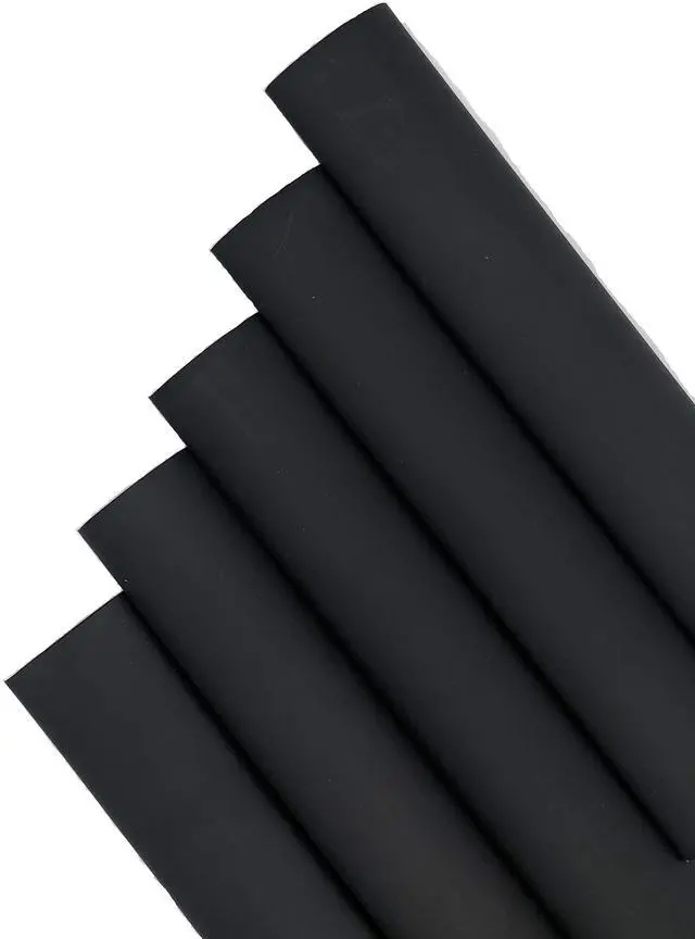 Main image of 12 Ft 3/4" (Diameter) Dual Wall Black Heat Shrink Tubing 3:1, Each 1 Ft Long, 12 PCS No Wrinkle Electrical Shrink Tube for Wires,Marine Grade Shrink Tube with Adhesive Lined Waterproof