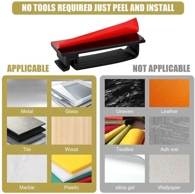 Alt view image 4 of 7 - Self Adhesive Cable Management Clips, Line Clips, Cable Organizers, TV PC Line Clips, Ethernet Cable Clips Under Desks - Durable PA66 Material, Easy to Install (Black 50Pcs)
