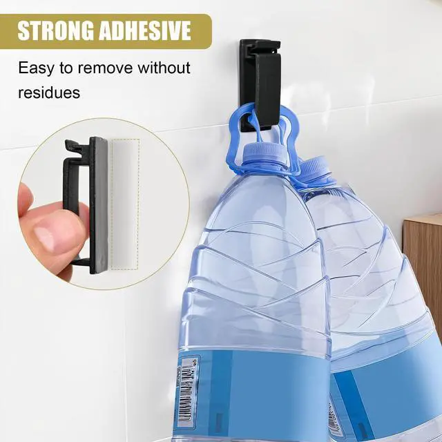Alt view image 5 of 7 - Self Adhesive Cable Management Clips, Line Clips, Cable Organizers, TV PC Line Clips, Ethernet Cable Clips Under Desks - Durable PA66 Material, Easy to Install (Black 50Pcs)