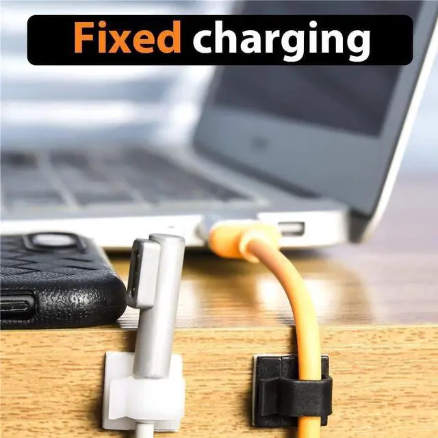 Alt view image 4 of 6 - 50pcs Cable Clips, Adhesive Cable Organizer Cord Holder, Durable Strong Cable Wire Management for Car, Office and Home (Black)