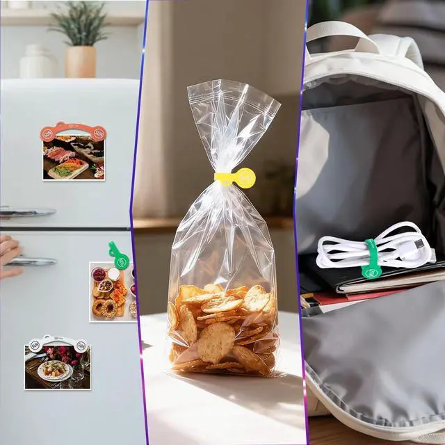 Alt view image 7 of 7 - Cable Cord Organizer Magnetic Cord Organizers Twist Ties Magnet Clips Cord Wrap Keepers For Charging Cord Headphone Cord Holder Silicone Cable Strap Appliance Fridge Bookmark Whiteboard Keychain 5PACK