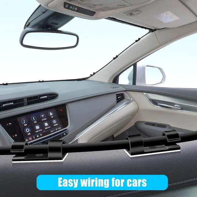 Alt view image 6 of 7 - 50pcs Medium Self Adhesive Cable Clips Black,Wire Clips Cable Management Wire Organizer Cord Holder for Under Desk, Car, Wall, TV PC Ethernet Cable