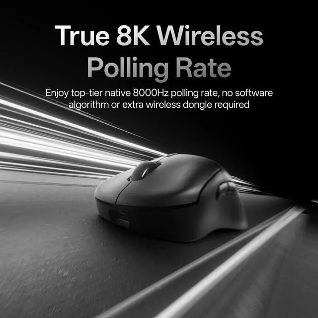 Alt view image 2 of 7 - VT3 Gen-2 Wireless Gaming Mouse, True 8K Wireless Polling Rate, 53g Lightweight, Up to 750 Hr Battery, Nordic nRF54L15 MCU, 100-Million Mechanical Switch, 10 Programmable Buttons, Macro Enabled
