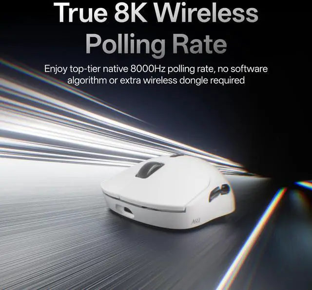 Alt view image 2 of 7 - VT2 MAX Wireless Gaming Mouse, True 8K Wireless Polling Rate, 53g Lightweight, Up to 750 Hr Battery, Nordic nRF54L15 MCU, 120-Million Optical Switch, 10 Programmable Buttons, Macro Enabled