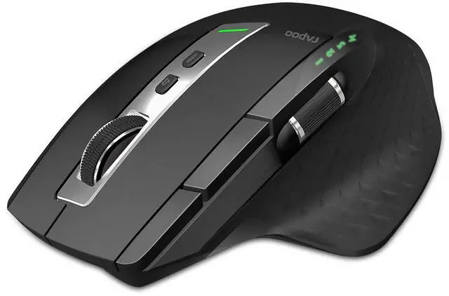 Main image of Bluetooth Wireless Mouse, 4 Adjustable DPI Rechargeable, Multi-Device (3 Bluetooth+USB) Programmable Ergonomic Mouse with Side Roller, Laser Mouse for Laptop Desktop PC