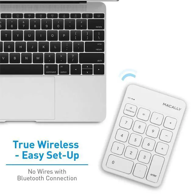 Alt view image 4 of 7 - Wireless Bluetooth Numeric Keypad and Wireless Bluetooth Mouse for Mac and PC, Calculate Efficiently
