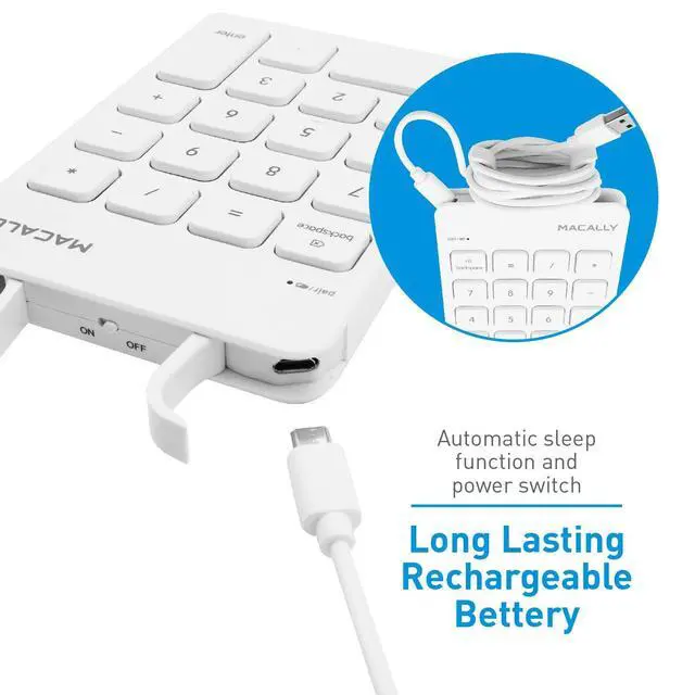 Alt view image 5 of 7 - Wireless Bluetooth Numeric Keypad and Wireless Bluetooth Mouse for Mac and PC, Calculate Efficiently