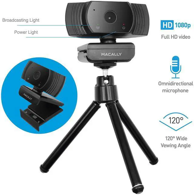 Alt view image 6 of 7 - Compact Bluetooth Keyboard and a 1080P Webcam, Get Ready to Work from Home