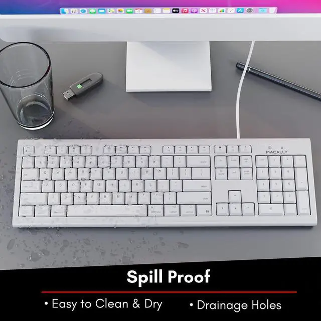 Alt view image 3 of 7 - Extended Wired Keyboard and Mouse Combo, Ergonomic Comfort