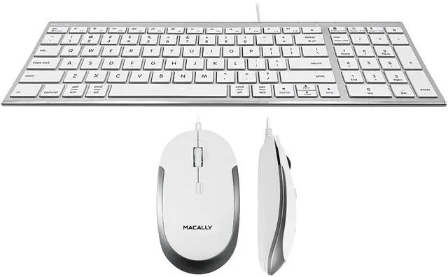Main image of Compact USB Keyboard and Mouse Combo, Uniquely Designed to Save Space