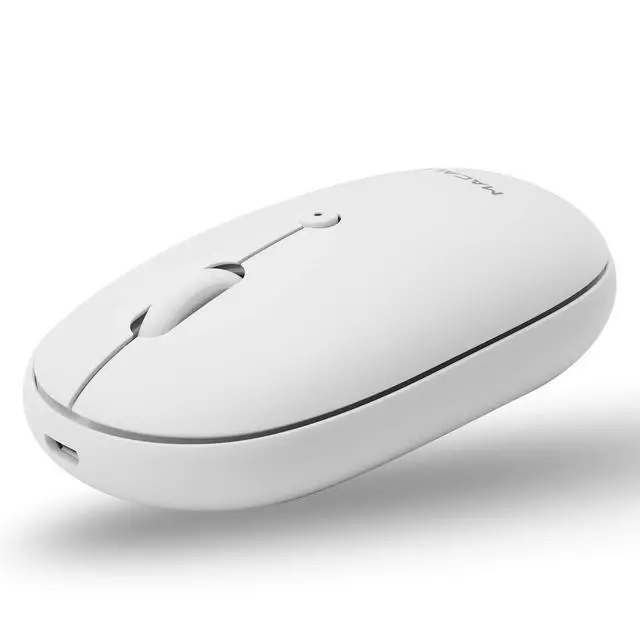 Alt view image 2 of 7 - Wireless Bluetooth Rechargeable Mouse and a Ice White Finish Wireless Bluetooth Keyboard, Classic Apple Aesthetic