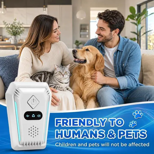 Alt view image 5 of 7 - (2026 Upgraded) Ultrasonic Rodent & Pest Indoor Repeller - Stronger Driving Force, Repellent for Mouse, Mice, Rats, Roaches, Ants, Spiders, Bugs, Plug-in Device, 3 Mode Switching (6 Pack)